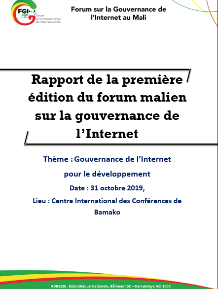 1ère Édition • Gouvernance de l’Internet pour le développement